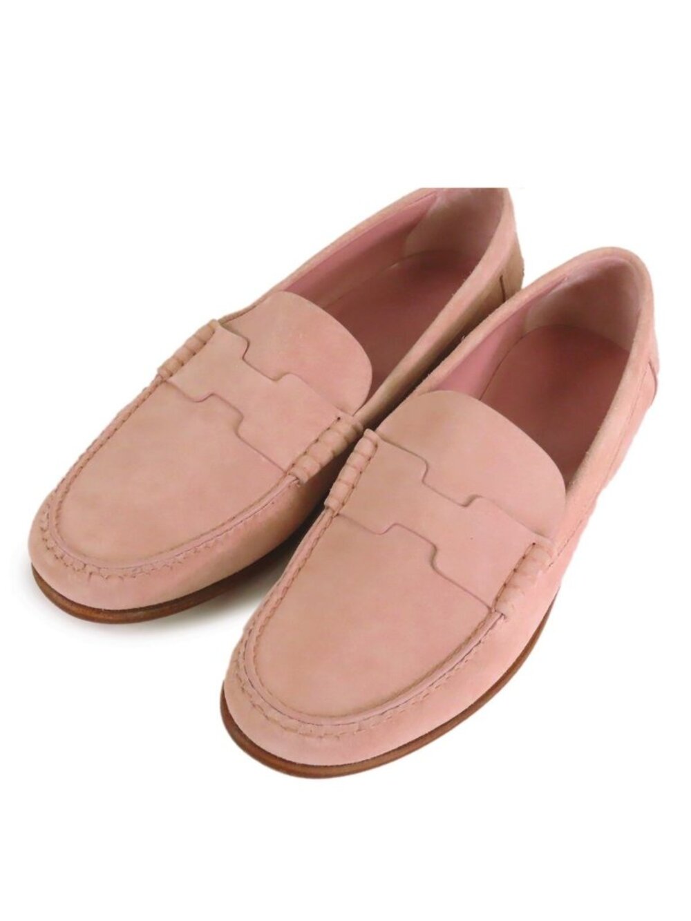 Hermes Moccasins Kennedy Rose Antique Velour Loafers